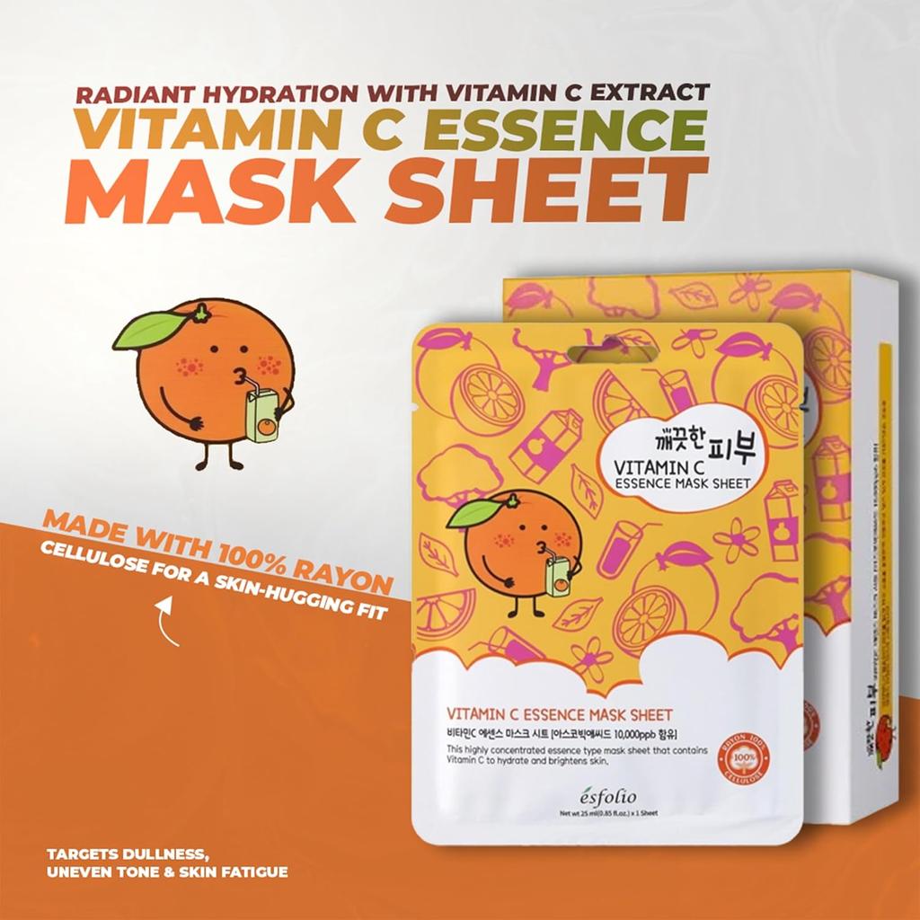 [esfolio] Vitamin C Essence Mask Sheet 25ml*10EA
