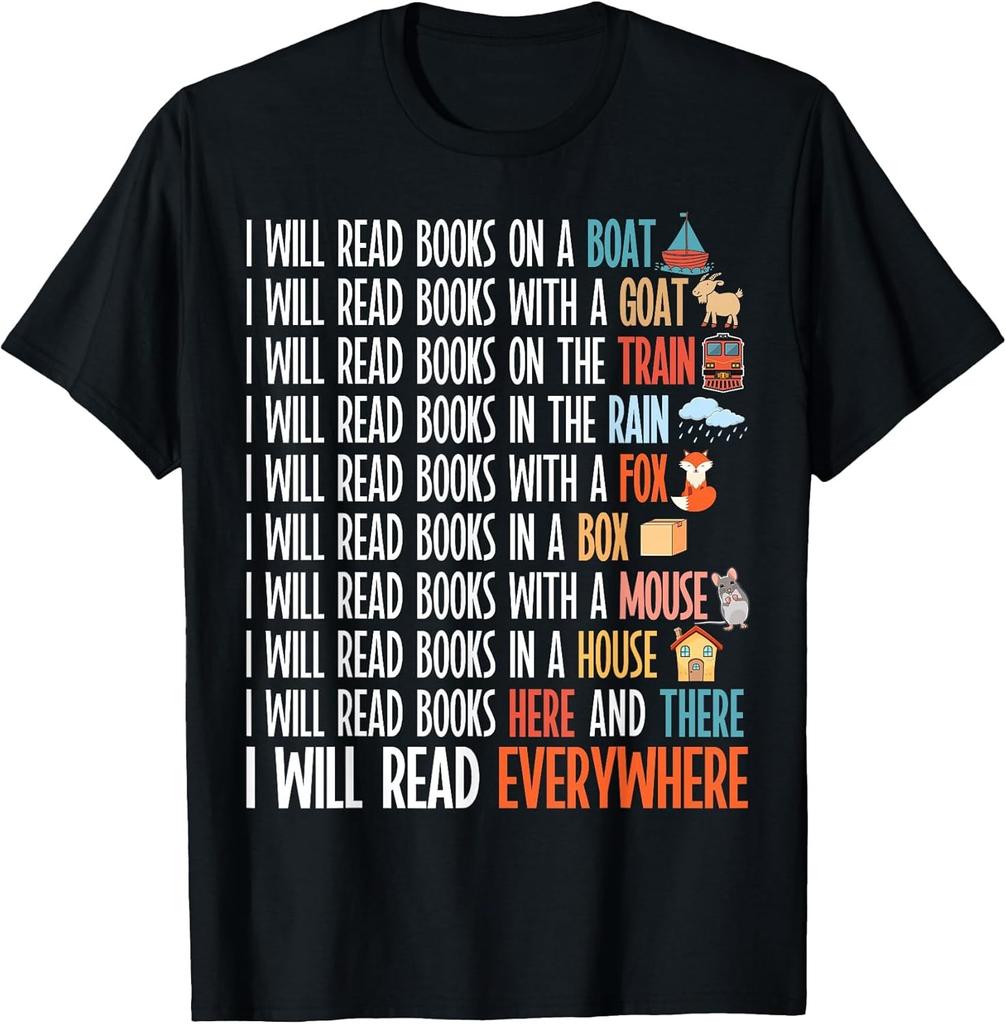 NEW LIMITED! I Will Read Books On A Boat & Everywhere Reading Tee - MADE IN USA
