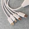 Charging Cable Power Supply Cord Charger Cable USB  To 4 Port Type C Cable Type C To 4 Type C Wire