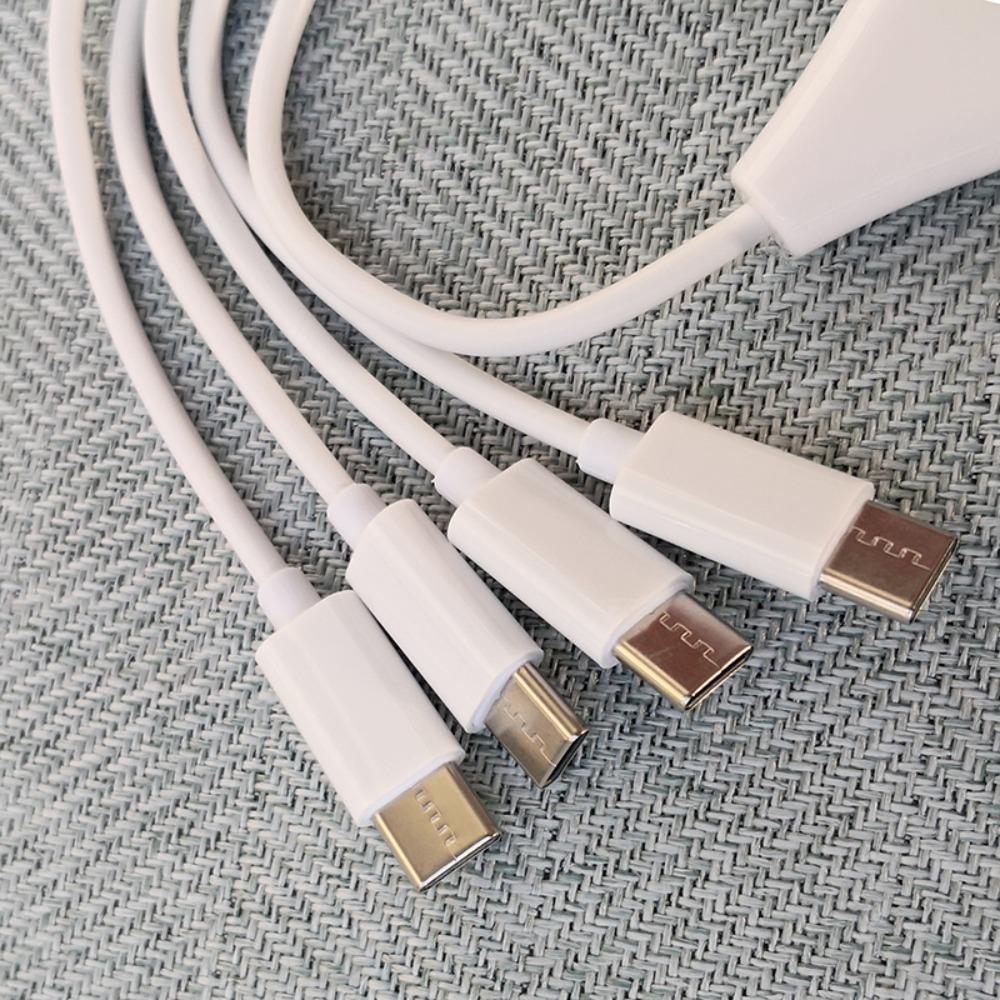 Charging Cable Power Supply Cord Charger Cable USB To 4 Port Type C Cable Type C To 4 Type C Wire