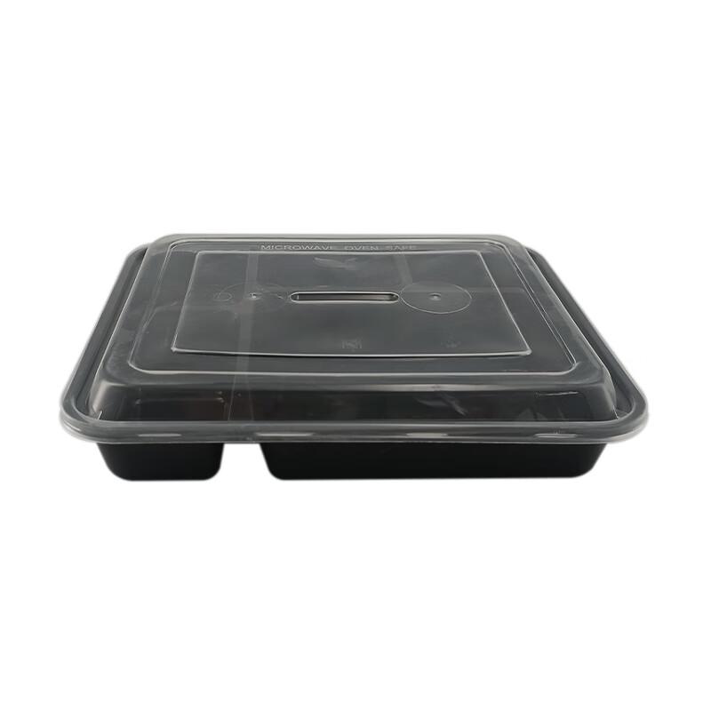 Disposable 5-Compartment Meal Prep Containers with Lids (150 Sets)