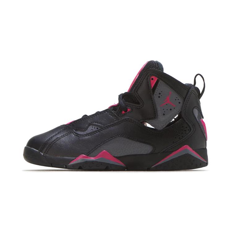 New Jordan True Flight High-Top Children's Basketball Shoes Black Pink Children Aged 3-7 Years Old 342775-009