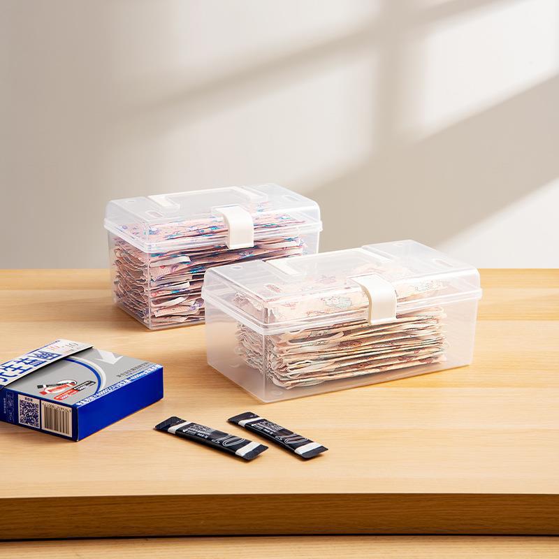 Masken-Aufbewahrungsbox mit Griff, staubdicht, versiegelt, großvolumige Box, wasserdicht, staubdicht, Aufbewahrungsbox für Kleinigkeiten