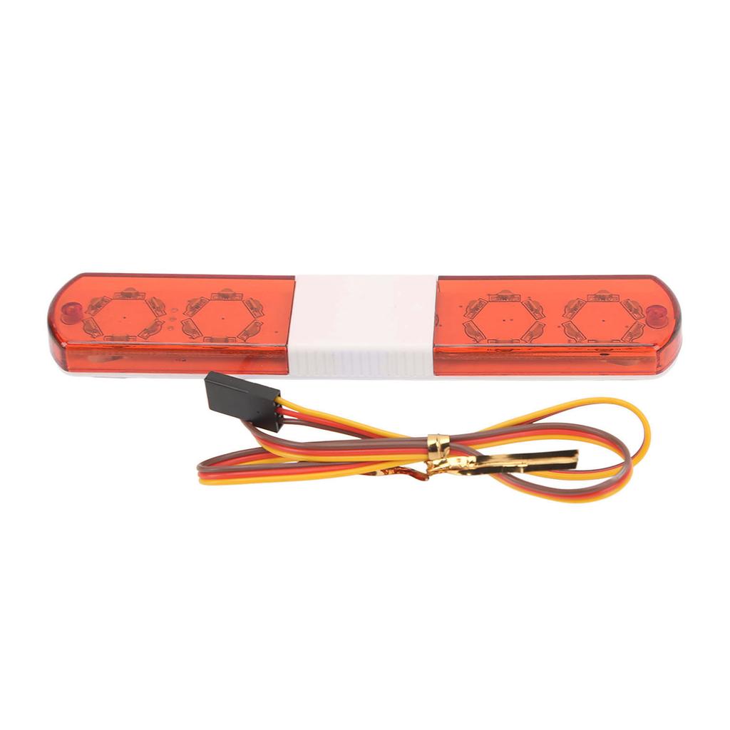 RC LED Police Light Simulation Design 4 Modes RC Police Flash Lamp LED Alarming Light for 1 8 1 10 RC Cars Red