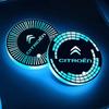 LED Car Interior Cup Holder Mat Coaster Light Drinks Pad for Citroen C2 C3 C5 C8 Berlingo Xsara DS3 DS4 DS5 Auto Accessories