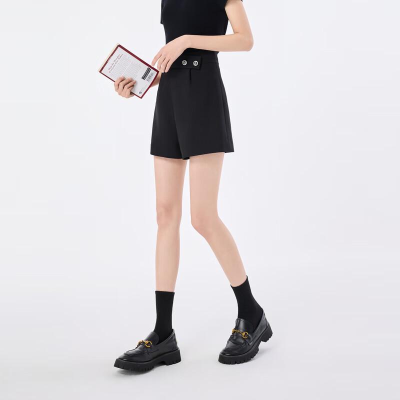 Women's Stylish High-Waist A-Line Commuter Shorts