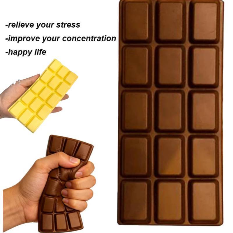 Chocolate Pu Foam Stress Toy With Soft Rebound For Home And Office Use