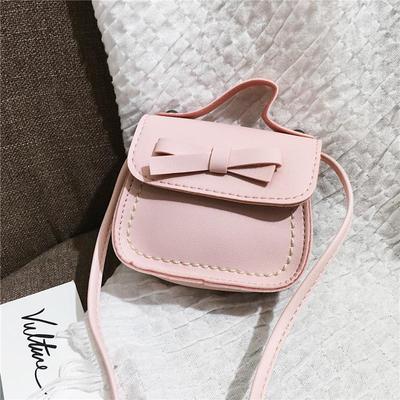 Girls' Cute Bow Princess Crossbody Bag: Fashionable Mini Shoulder Bag for Little Girls