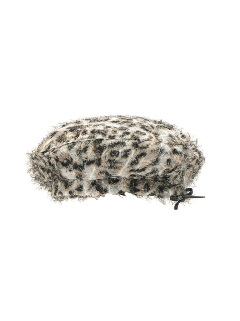 Poejidam [Life Portrait] Fringe Leopard Beret In Brown