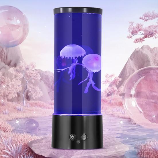 LED Jellyfish Lamp 17 Color Setting Jellyfish Aquarium Light with Remote Control Fantasy Tank Table Lamp Ultra-Silent Night Lights for Home