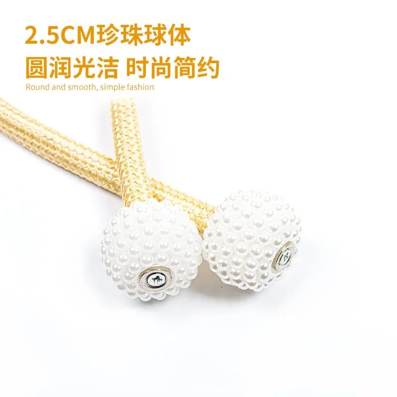 Neue Perlen Magnetische Vorhangklammer Vorhanghalter Raffhalter Schnallen Klammern Hängende Kugel Schnalle Raffhalter Vorhang Deko Zubehör