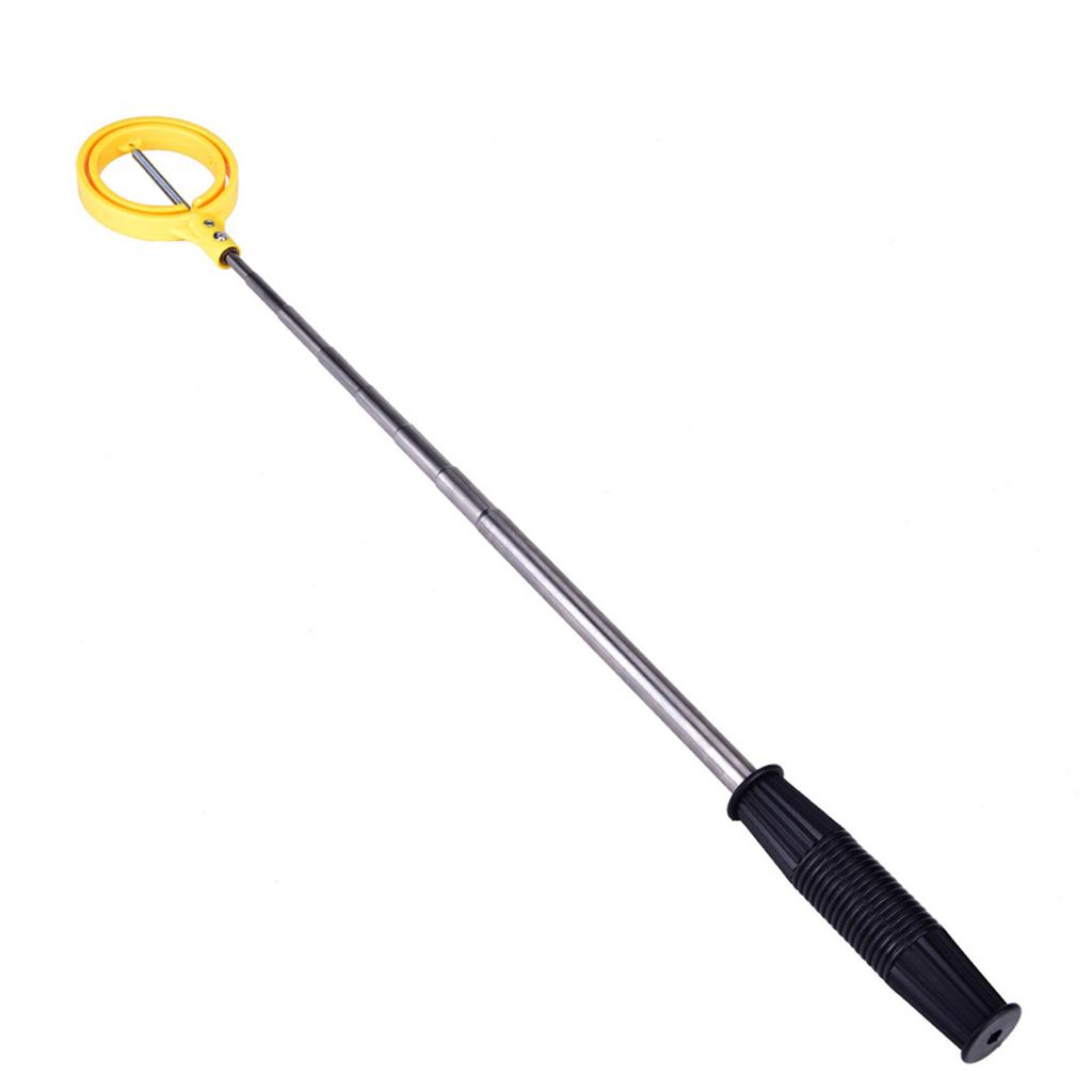 Practical Golf Picker Telescopic Antenna Ball Pick Up Tool Device Retriever Scoop (Yellow)