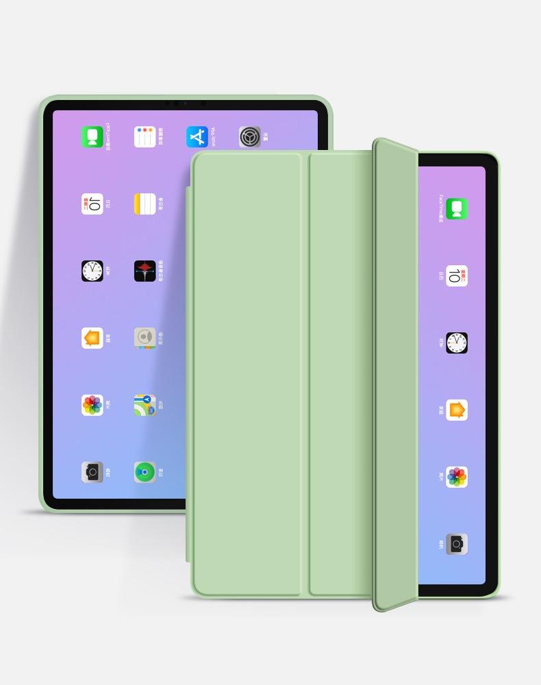 

For Samsung Galaxy Tablet Case Tab S6 lite 10.4 Tab A9+ A8 A7 S8 S9 S10 11 FE 12.4 Smart Auto Sleep Wake Function Silicone Cover Tab A9 8.7 inch світло-зелений колір