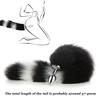 Anal Plug Tail Fox Sex Toys for Women 3Pcs Long Tail Fox Plug With Flirt Whip Plush Ears Erotic Cosplay SM Toys for Couples