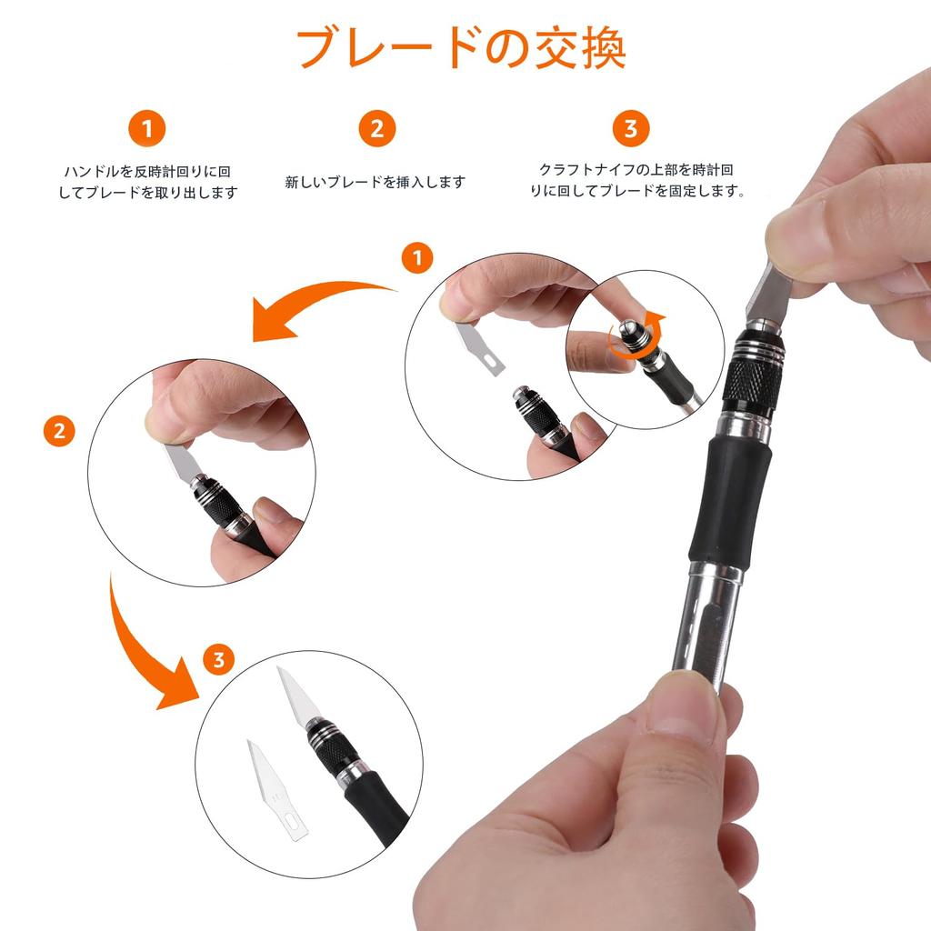 Amazon Basic Hobby Knife Set for Precision 29 Red Work, Pieces,