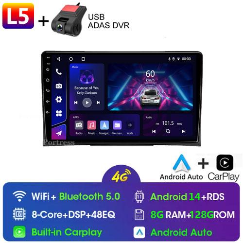 Radio Auto Multimedia Player 9 inch Sistem Android pentru Volkswagen Multivan T5 2003 - 2015 Navigație GPS Ecran Split Bluetooth