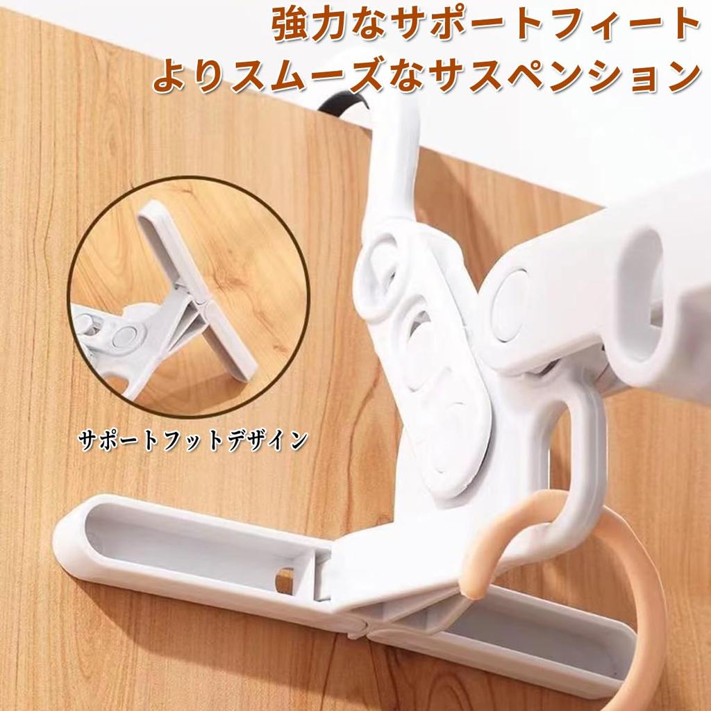 Clothes Drying Foldable Convenient Usable Extendable Hanger Indoor Clothes Drying Use Wall-Mounted Rack, 6-Pack, Hanger, Storage, Space-Saving,