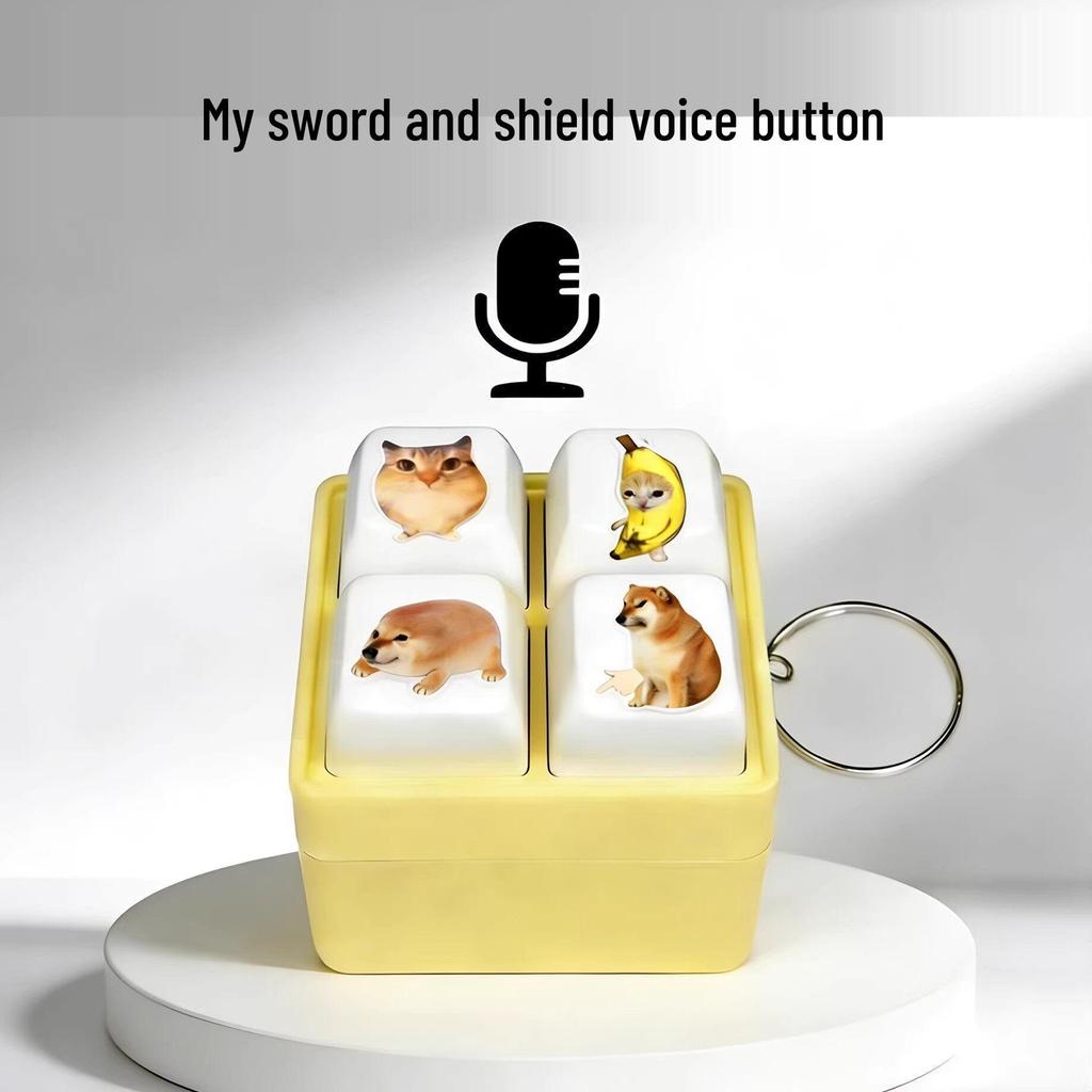 Voice-Activated Light-Up Keychain: Fun Office Toy for Stress Relief