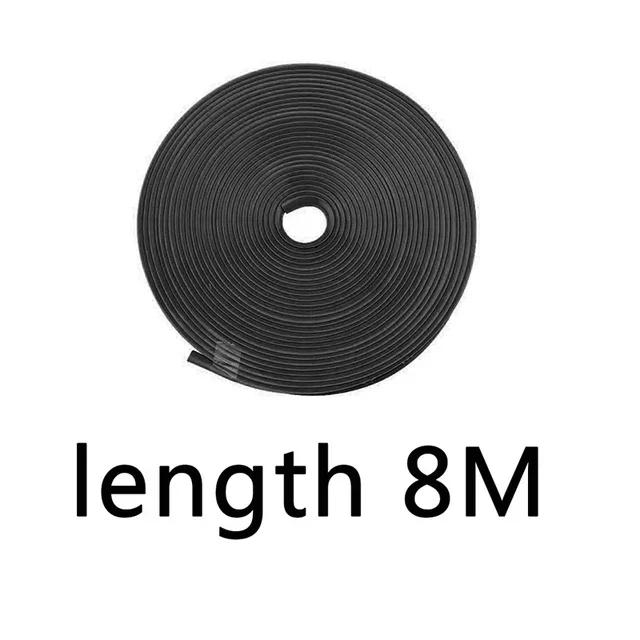 8M/Roll Rim Blades Car Vehicle Wheel Rims Protectors with Tape Decor Strip Tire Guard Line Rubber Mounding Trim Car Stickers