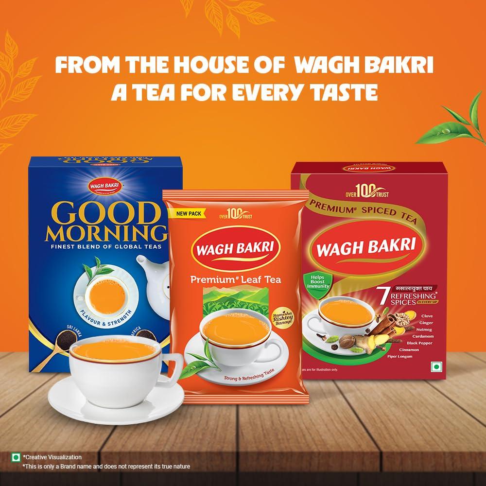Wagh Bakri Premium Leaf Tea 1 Kg Pack For Rich Aroma Strong Taste And Classic Assam Black Tea Experience