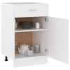 vidaXL Schubunterschrank Lyon Weiß 50x46x81,5 cm Holzwerkstoff