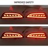 2 Pcs Car Tail Light LED Brake Light Taillight For Hyundai Accent 2012-2017 Hatchback 20 Rear Bumper Lamp