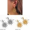 Orecchini Girasole Acciaio Inossidabile Minimalista Geometrico Gioielli Per Donna