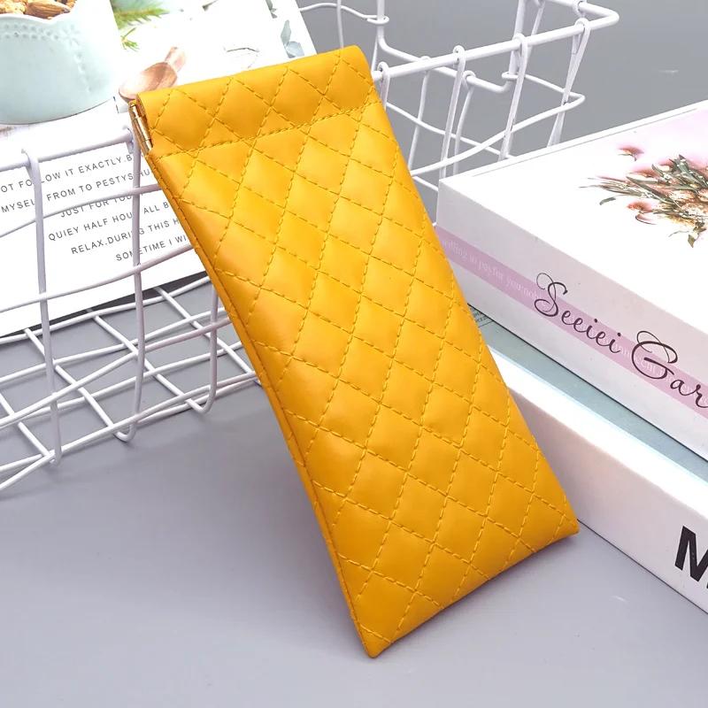 Fashion Pu Leather Sunglasses Bags Portable Soft Coins Lipsticks Storage Case Pouch High-Grade Waterproof Eyewear Mini Bag