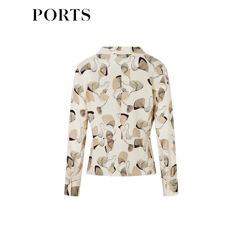 Ports Women's V-Neck Floral Silk Blend Shirt