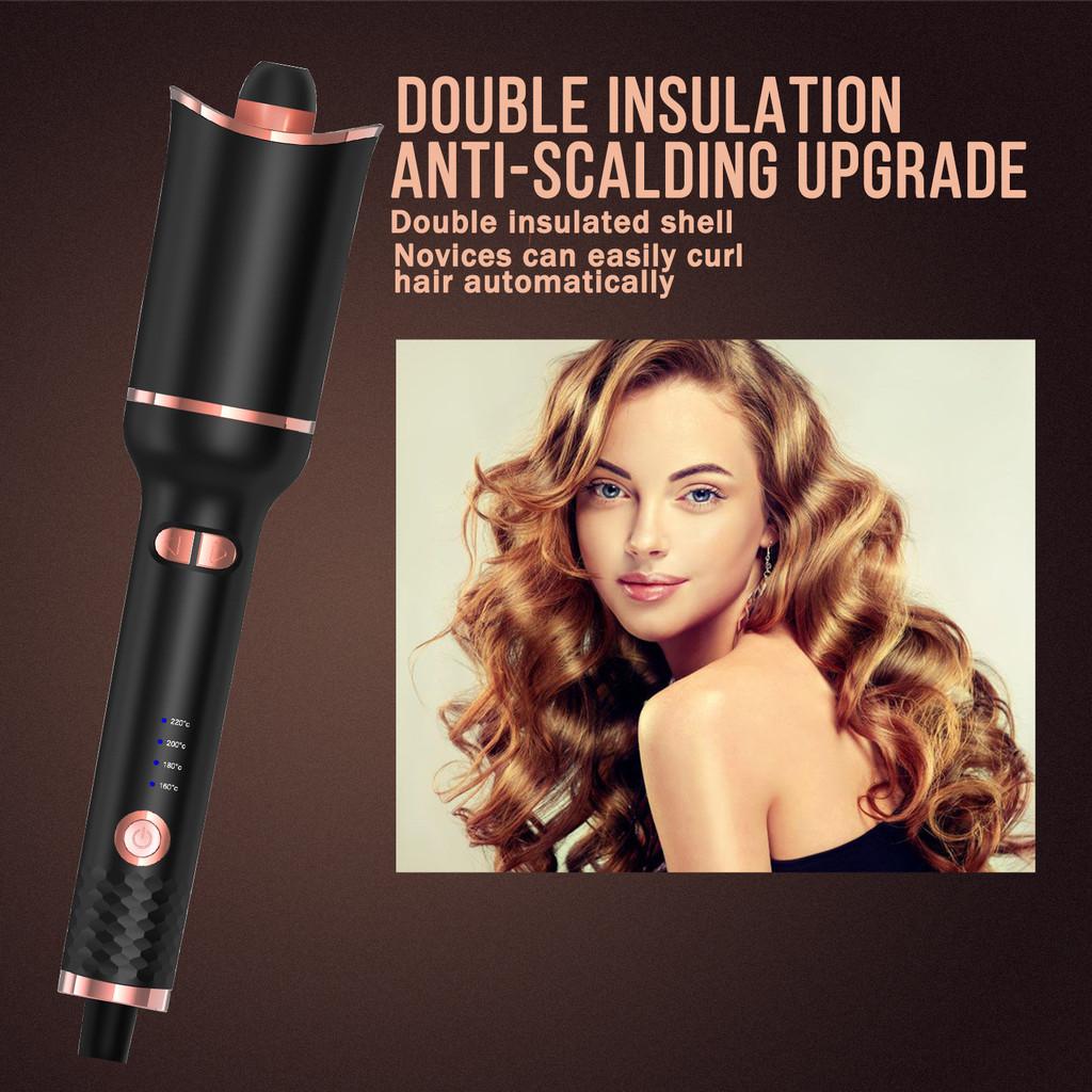 Electric Automatic Curler For Gorgeous Rose Curls With Ionic Technology And 10 Heat Settings For All Hair Types