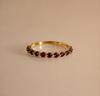 Dainty Birthstone Stack Ring Luxury Everyday Jewelry Gold Plated Gift For Women