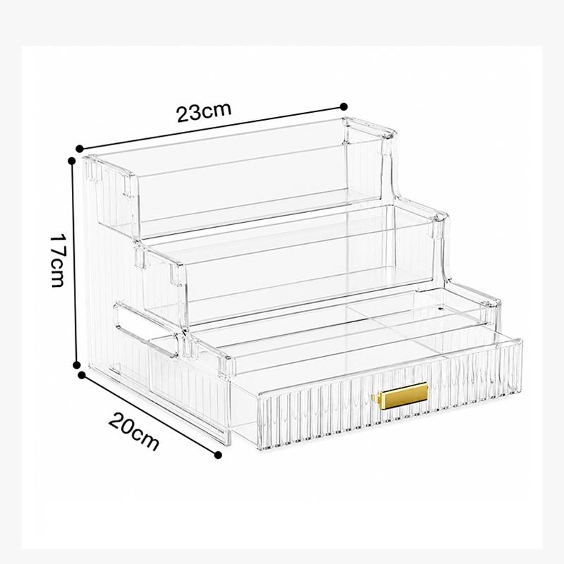 Luxury Clear Layered Makeup Organizer