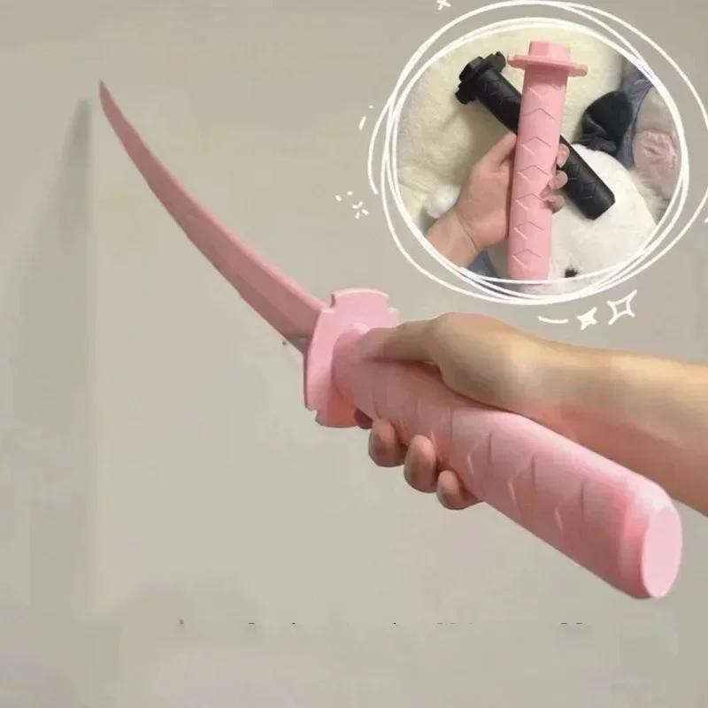 Kids 3D Gravity Sword Toy Retractable Folding Katana Stress Relief Elimination Toys Enjoyable Presents Gifts for Friends