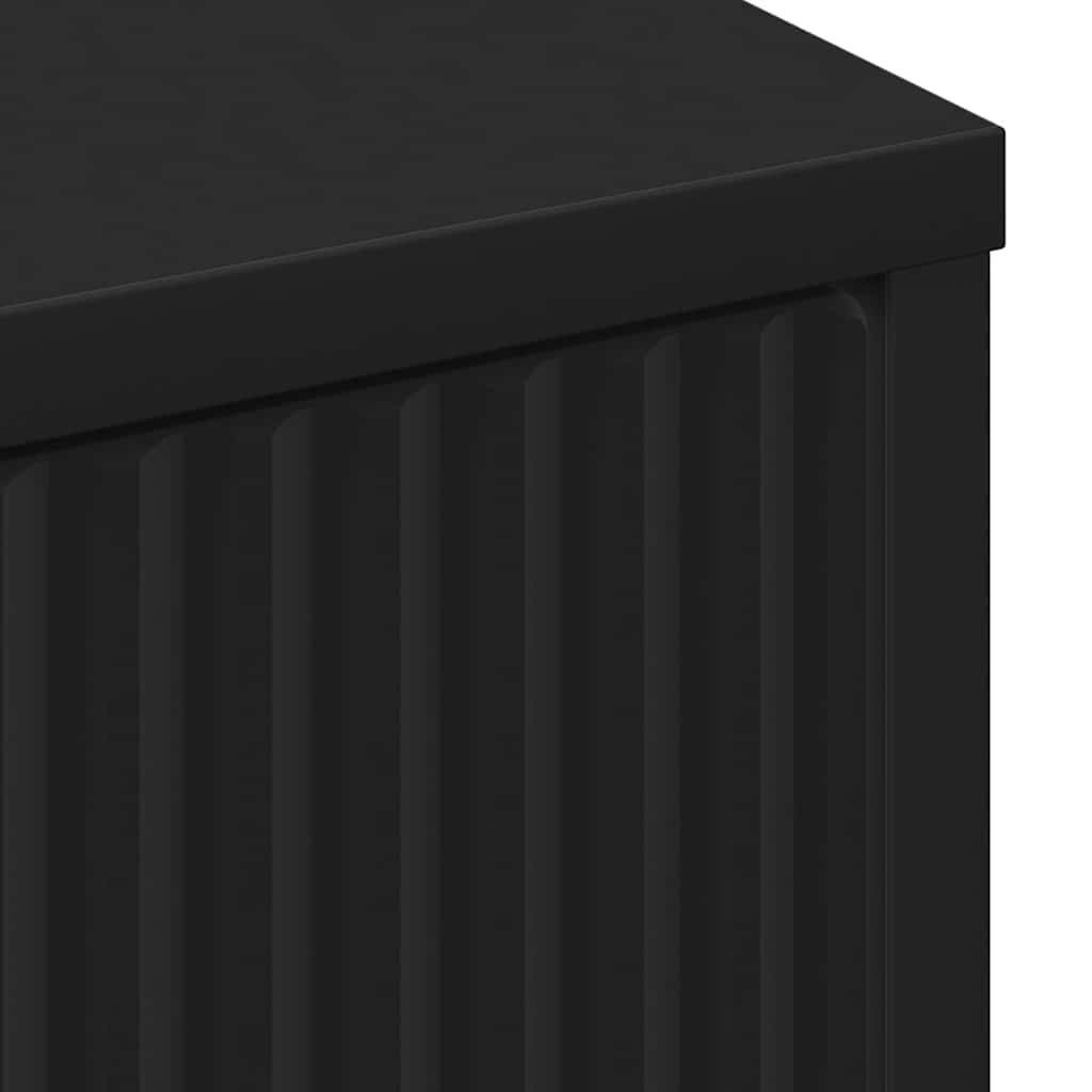 Bathroom Cabinet with Drawers Black 39.5 x 36 x 88 cm