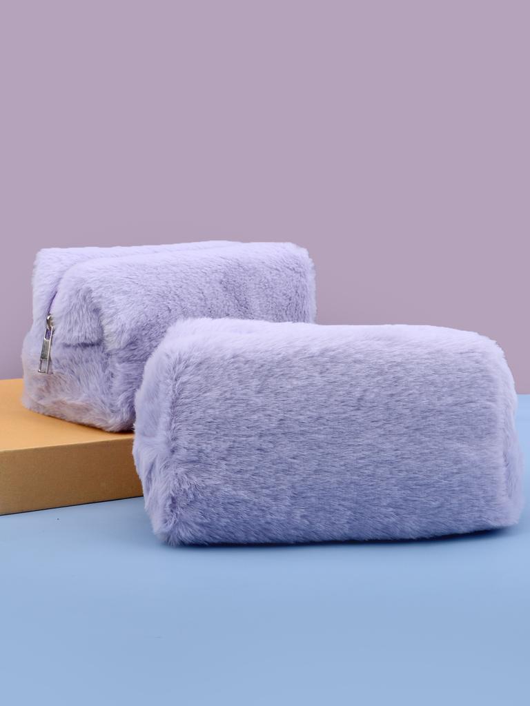 1pc Large Capacity Pencil Case Solid Colour Pencil Cases With Zipper School  Stationery Bag Storage Back To School Pencil Case