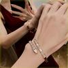 Snake-shaped Rose Bracelet, Feminine High-end Temperament, Mother-of-pearl Cold Style