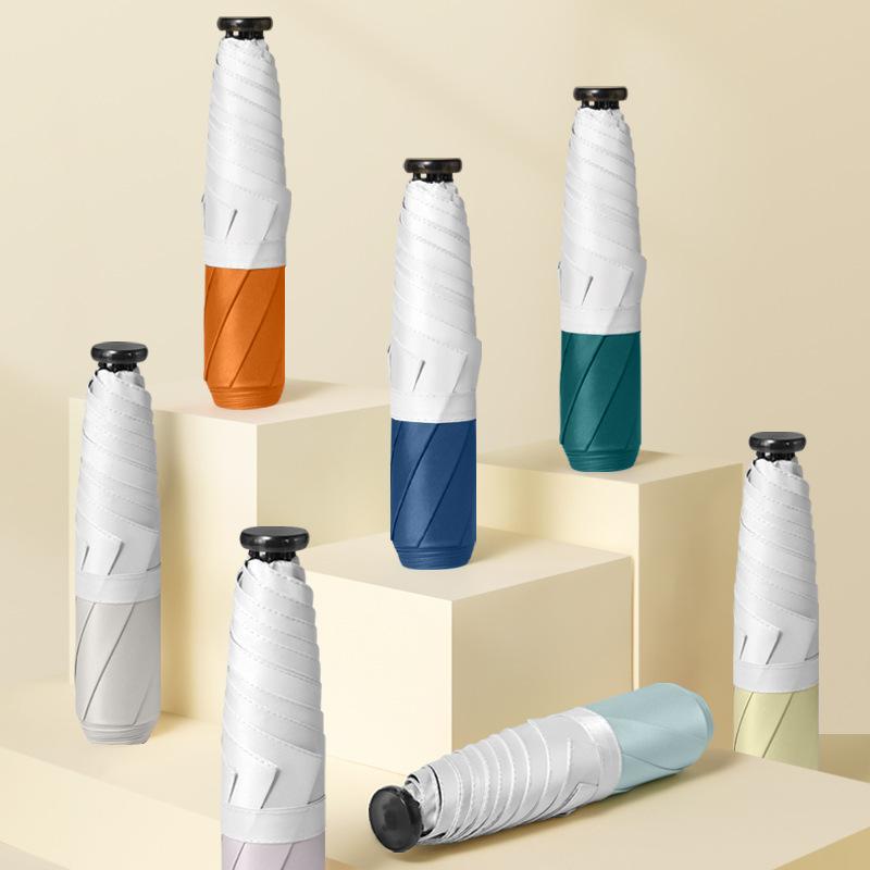 

Уличный ультра-легкий сплошной цветной зонт, небольшой портативный солнцезащитный крем, анти-ультрафиолетовый солнцезащитный козырек, уличный альпинистский зонт