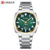 Curren-Waterproof Luminous Men's Calendar Watch Men's Stainless Steel Business Quartz Watch