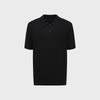 AND Z Men'S) Fine Texture Collared Short Sleeve Knit_Bzf3Et1102Bk