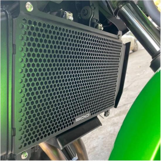 Compatible With Z500 Ninja 500 Z 500 Ninja500 SE ABS 2024 New Motorcycle Accessories Radiator Grille Cover Guard Protection(Black 1)