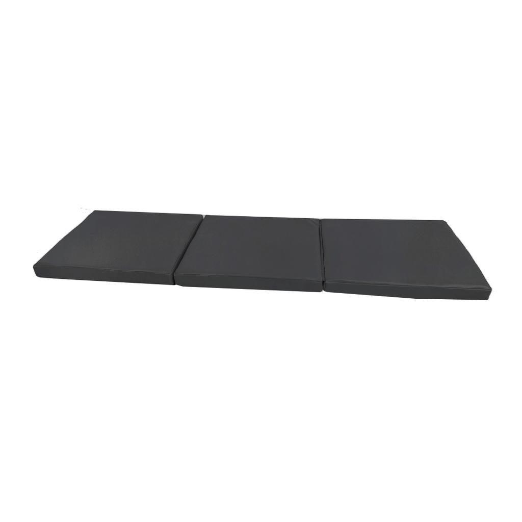Gymnastic mattress Kids 150x50x5 cm three-piece - graphite