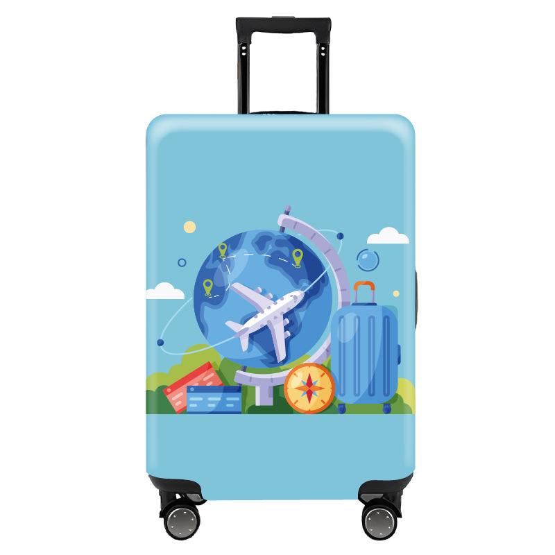 Trendy Elastic Luggage Protector Cover for Business Travel Suitcases