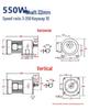 Integrated Gear Reducer Motor: 380V Horizontal, Small Variable Frequency, Low Speed, High Power, 220V Horizontal.