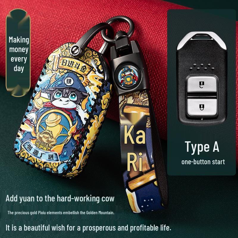 CRV Key Case for 11th Gen Accord, Civic, XRV, Haoying, & Xingge Remote Control Shell Buckle Set