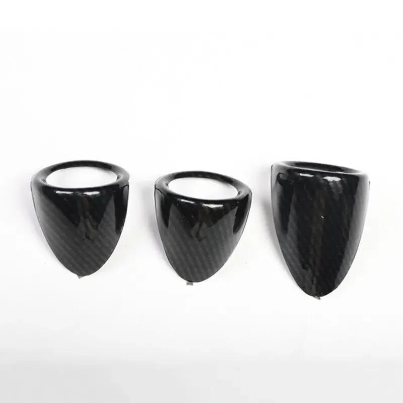 For RHD LHD Nissan 350Z Z33 2003-2009 Carbon Fiber Center Dashboard Gauge Pod Pointer Cover Trim Car Interior Accessories