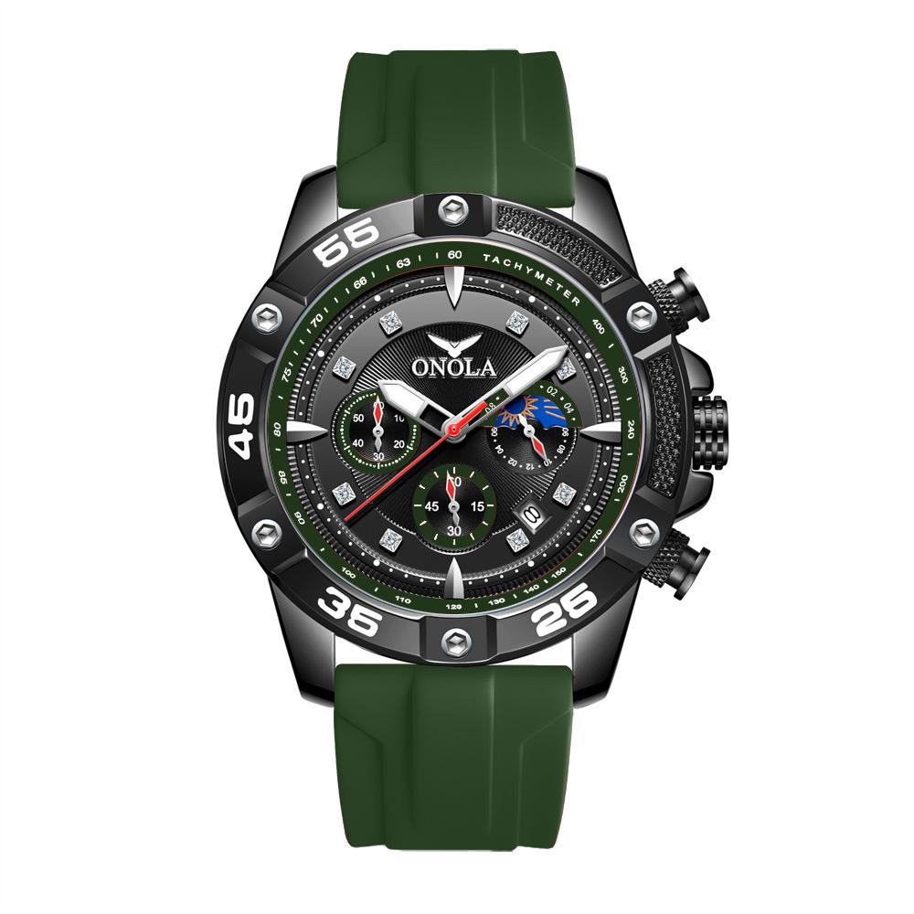Fashionable and Casual New Multifunctional Quartz Waterproof Tape Watch