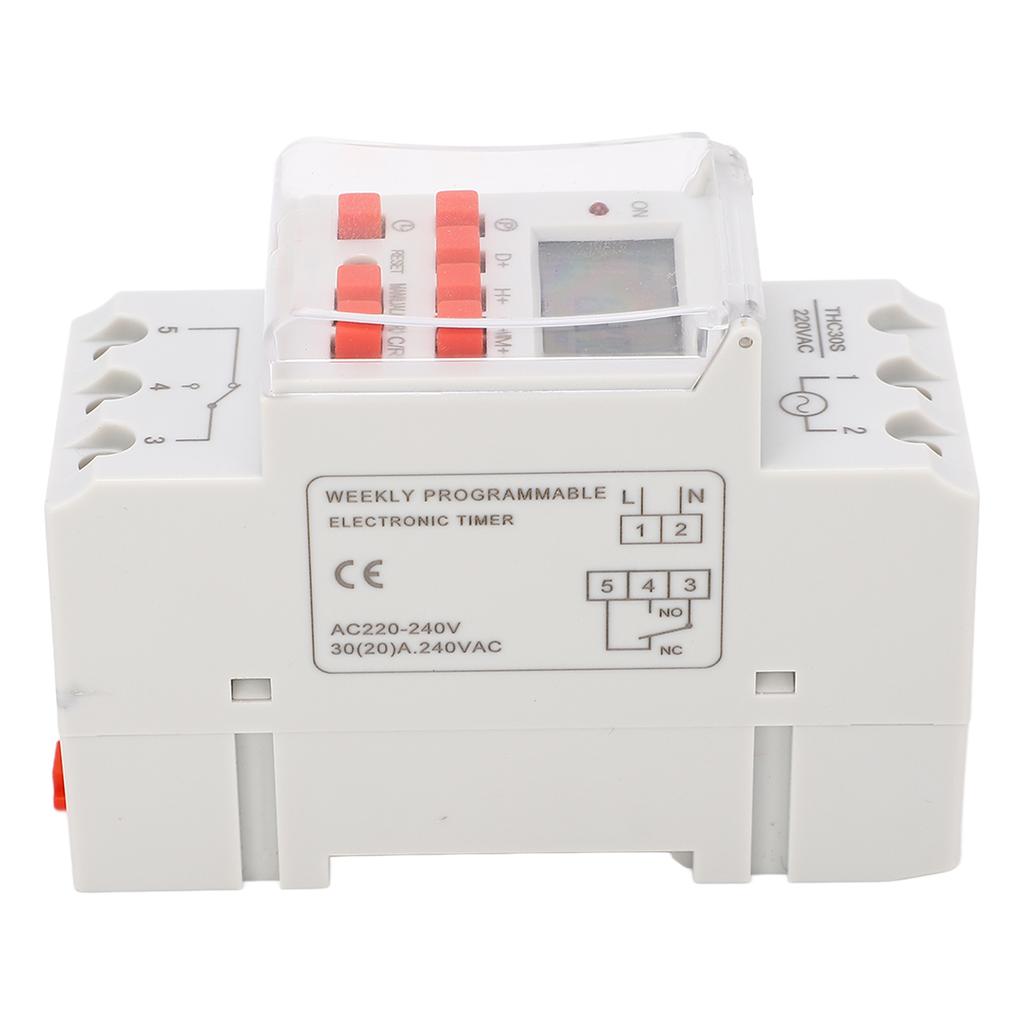 Comutator temporizator digital Timp 1 secundă 168 ore 20 Pornit Oprit Afișaj LCD Comutator temporizator programabil pentru Ap