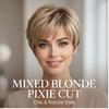 Women's Stylish Brown Short Straight Synthetic Full Wig (A0417) Natural Lightweight Breathable for Daily & Casual Wear, Ready To Ship