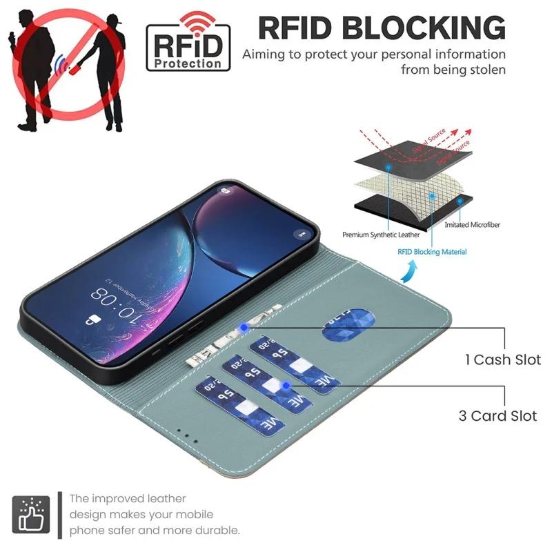 Anti-theft RFID Case for Samsung Galaxy S21 Coque Wallet Flip Leather Protective Cover