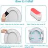 4pcs Toilet Seat Bumper Heighten The Toilet Seat Ring To Reduce The Gap. Toilet Silicone Gasket Toilet Anti Vibration Pads